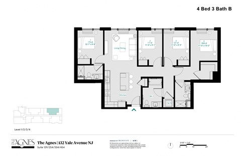 the 4 bed 3 bath b floor plan